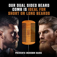 Viking Revolution - Beard Comb & Beard Brush Set for Men