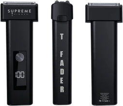 SUPREME TRIMMER Professional Trimmer Clippers Mustache Travel Beard Bundle Cordless Razor - ST5220 T-Shaper Li in Red + STF501 T-Fader Li
