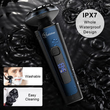 Hatteker Mens Electric Shavers ,Sideburn/Nose Trimmer Wet Dry IPX7 Waterproof Rechargeable Cordless 3 in 1