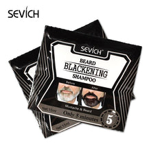 5Pcs Instant Hair Dye Black Beard Shampoo Men Efficient Instant Hair Dye Natural Beard Coloring Temporary Blackening 15ml TSLM1
