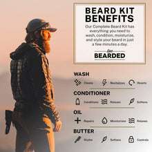 Live Bearded Complete Beard Grooming Kit - Beard Conditioner, Beard Wash, Beard Oil and Beard Butter