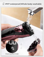 CITHOT Electric Razorwith Pop-up Trimmer, Wet and Dry Razor with Screen Display IPX7 Rechargable Cordless Blue