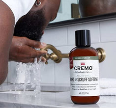 Cremo Cedar Forest Beard & Scruff Softener, Softens and Conditions Coarse Facial Hair of all Lengths in Just 30 Seconds, 6 Oz.