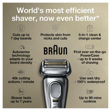 Braun Electric Razor for Men, Waterproof Foil Shaver, Series 9 Pro 9419s, Wet & Dry Shave, with ProLift Beard Trimmer for Grooming