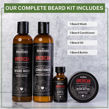 Live Bearded Complete Beard Grooming Kit - Beard Conditioner, Beard Wash, Beard Oil and Beard Butter