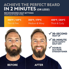Arkam Beard Straightener for Men -Premium Heated Beard Brush Kit