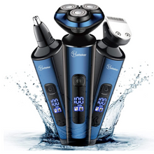 Hatteker Mens Electric Shavers ,Sideburn/Nose Trimmer Wet Dry IPX7 Waterproof Rechargeable Cordless 3 in 1