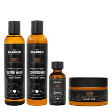 Live Bearded Complete Beard Grooming Kit - Beard Conditioner, Beard Wash, Beard Oil and Beard Butter