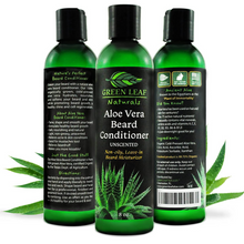 Green Leaf Naturals Aloe Vera Beard Conditioner | 99.75% Organic |Tames & Styles - 8oz