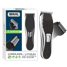 WAHL Clipper 2-in-1 Hair Clipper and Shaver Lithium-Ion Rechargeable Cord Cordless Hair Clipper and Shaver Combo Kit - Model 79568