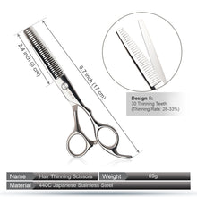 Hair Cutting Scissors Shears Set, CIICII Professional Hairdressing Scissors Kit