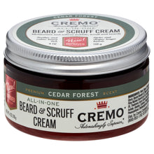 Cremo Beard & Scruff Cream, Forest Blend, 4 fl oz