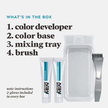JUST FOR MEN Color Gel Mustache & Beard, M-55 Real Black - (Pack of 3)