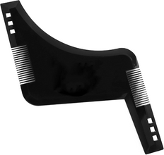 JMH Men Beard Shaping & Styling Tool 2 PACK, Inbuilt Comb for Perfect line up & Edging, Use with a Beard Trimmer or Razor, Black