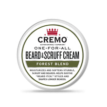 Cremo Beard & Scruff Cream, Forest Blend, 4 fl oz