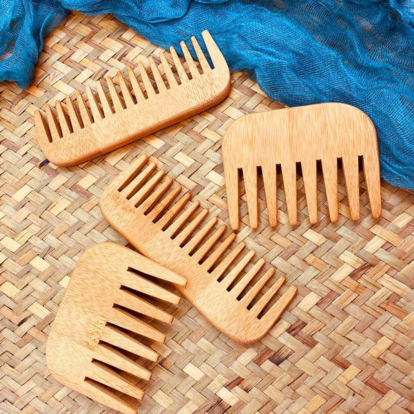Bamboo Wooden Combs Beard Care Grooming Comb Squre Pocket Comb Moustache Combs Beard Brushes