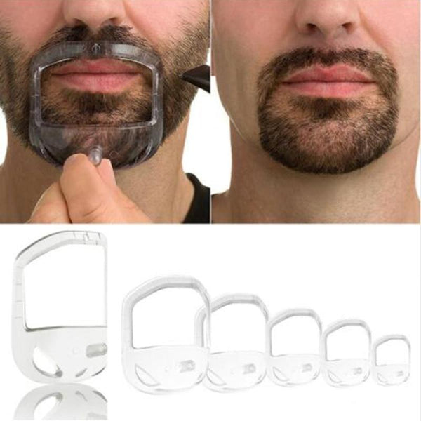 5Pcs/lot Beard Comb Hairbrush Symmetric Cut Salon Mustache Beard Styling Template for Beard Shaping Trimming Tool